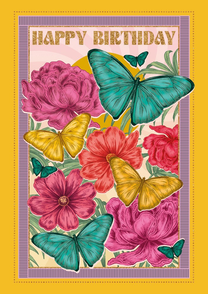 Butterfly Birthday Soleil Card