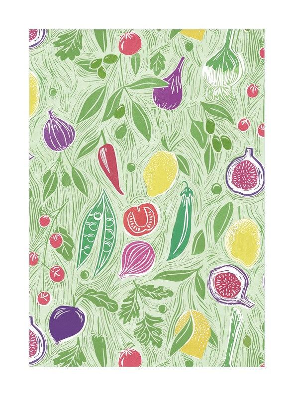 Spring Vegetables Sunshine Garden Card