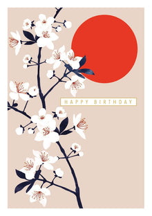 Blossom & Red Sun Sakura Heights Card