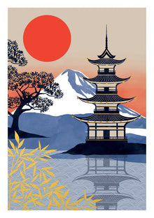 Sunrise Temple Sakura Heights Card