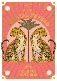 Special Friend Leopards Card