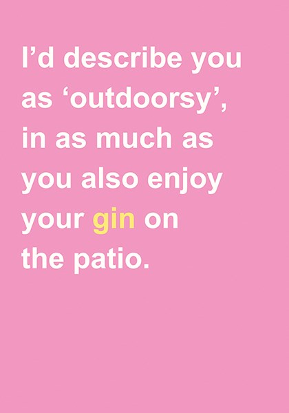 Gin on the Patio Snap to Grid Card