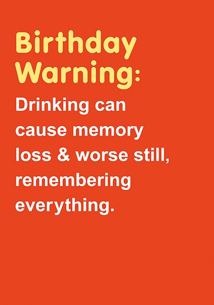 Birthday Warning Snap to Grid Card