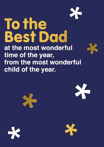To the Best Dad Christmas Card