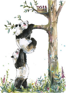 Pandas Snowtap Card