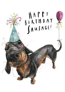 Happy Birthday Sausage Snowtap Card