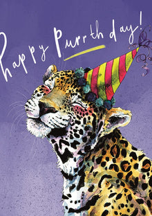 Happy Purrfday Snowtap Card