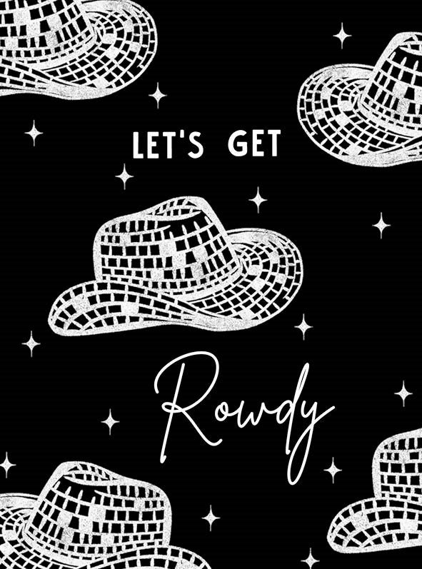 Let's Get Rowdy Tidal Ink Card