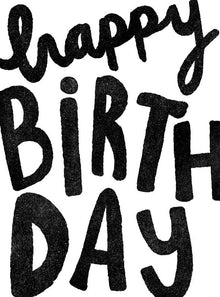Happy Birthday Tidal Ink Card
