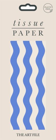 Blue Wave Tissue Paper