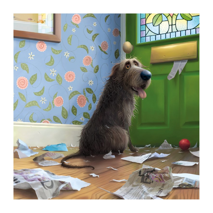 Mail Time Toby the Dog Card