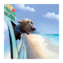 Road Trip Toby the Dog Card