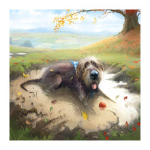 Mud Bath Toby the Dog Card