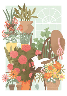 Potted Garden Under the Apple Tree Card