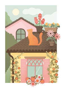On the Rooftop Under the Apple Tree Card
