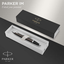 Parker IM Ballpoint Pen | Dark Espresso | Medium Point Blue Ink Refill | Gift Box
