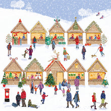 Christmas Market & Tree Christmas Card Wallet (10 Cards) – view 2