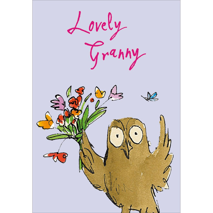 Quentin Blake Owl Lovely Granny Card | Woodmansterne – The Pen and ...