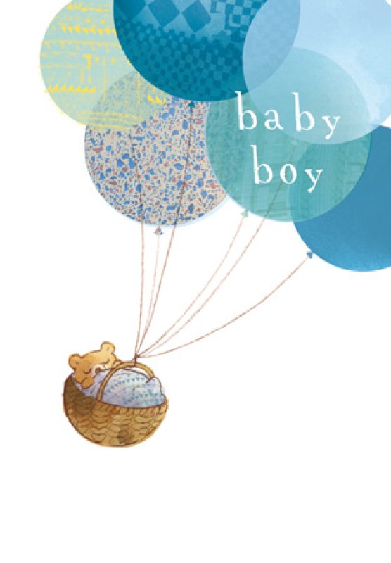 Bundle Of Joy Baby Boy Greetings Card