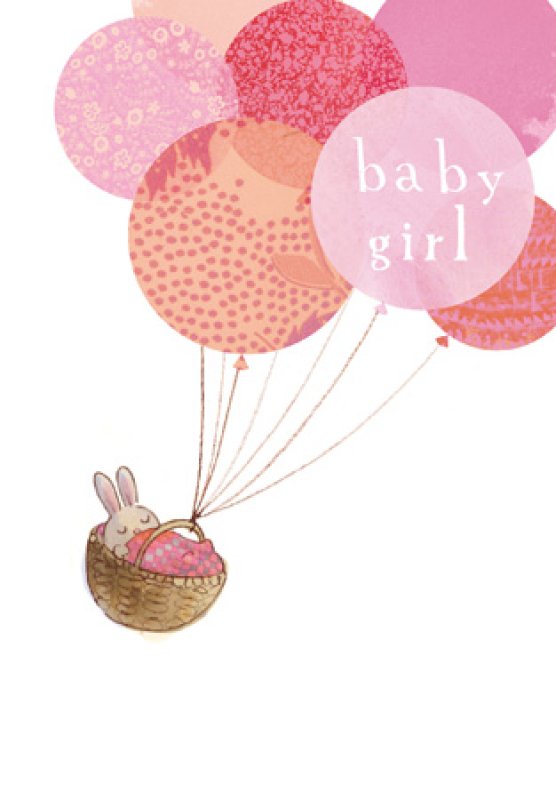 Bundle Of Joy Baby Girl Greetings Card