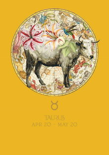 Taurus Myrtle & Mary Zodiac Card