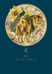 Leo Myrtle & Mary Zodiac Card